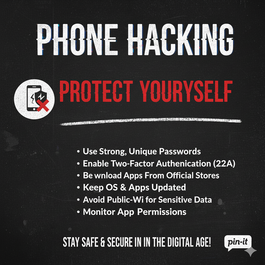 Phone hacking illustration